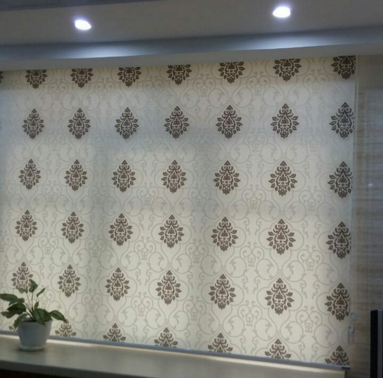 پرده شید دو مکانیزم(شب و روز) پرده دو مکانیزم ترک کد damask1