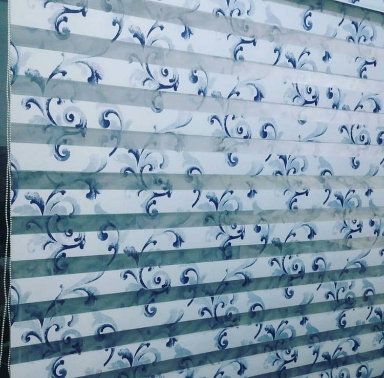 پرده زبرای چاپی طرح فرفورژه