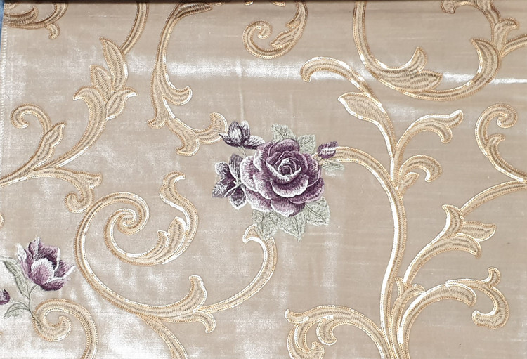 پارچه پرده مخمل کلاسیک مجلسی بومونتی کد 900