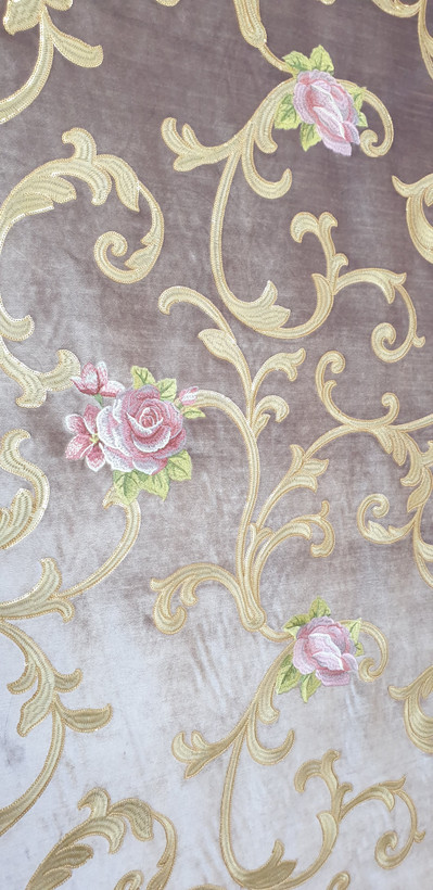 پارچه پرده مخمل کلاسیک مجلسی بومونتی کد 900