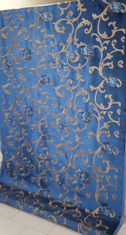 پارچه پرده مخمل کلاسیک مجلسی بومونتی کد 900