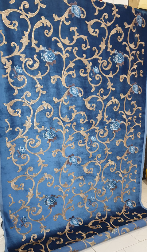 پارچه پرده مخمل کلاسیک مجلسی بومونتی کد 900